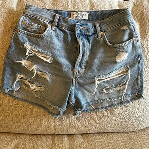 Free People We The Free Maggie Mid Rise. Short Womens 26 Blue